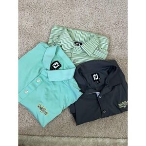 FootJoy Methodist Uni Shirts Mens Medium Polos Golf NCAA Dri Fit FJ
